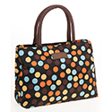 Spots 3 colour Waterproof Handbag Black